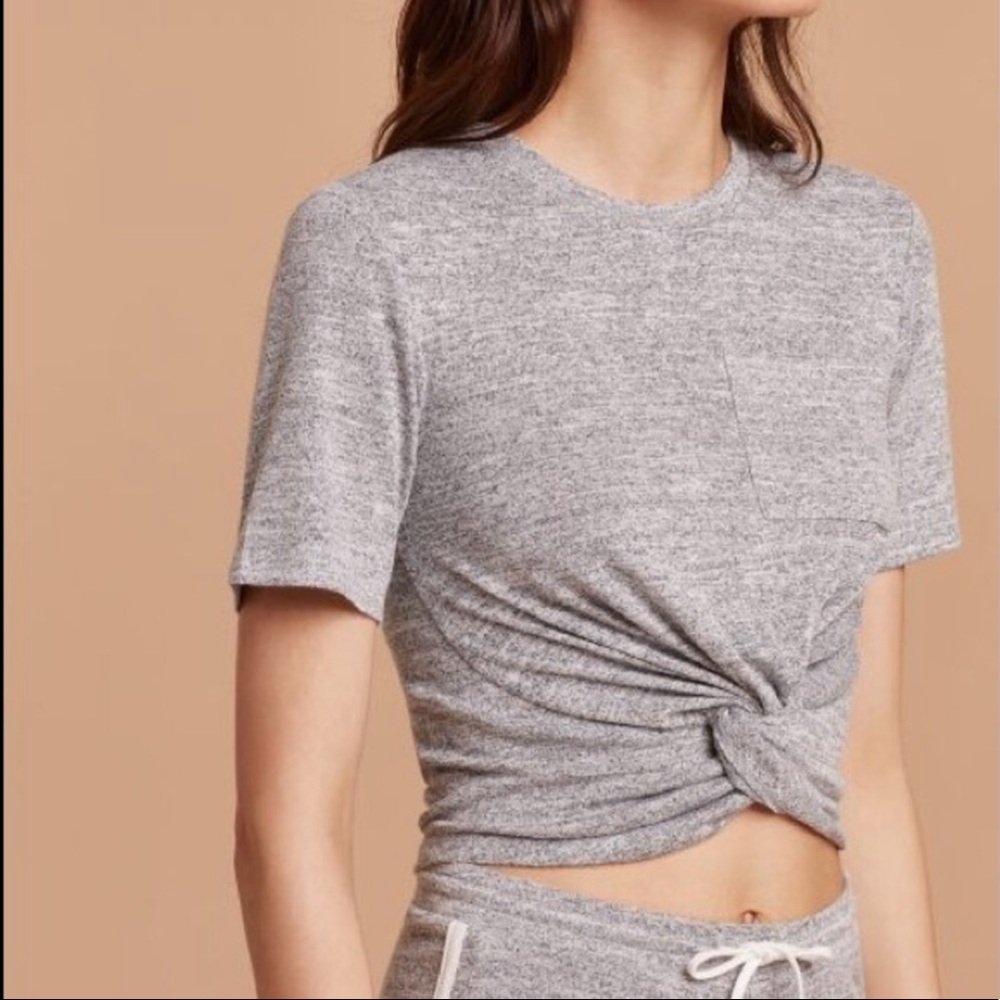 Aritzia Wildfred Free Subah Tee Heather Gray Med